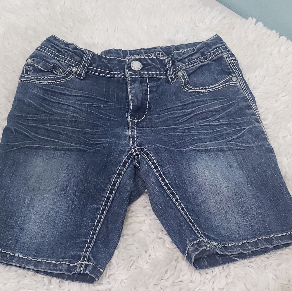 Trendy Girls Distressed Jorts